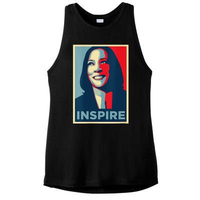 Kamala Harris 2024 Ladies PosiCharge Tri-Blend Wicking Tank