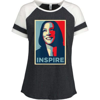 Kamala Harris 2024 Enza Ladies Jersey Colorblock Tee