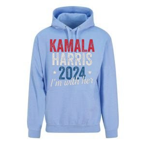 Kamala Harris 2024 Support IM With Her Kamala Harris 2024 Unisex Surf Hoodie