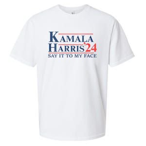 Kamala Harris 2024 Election Say It To My Face Sueded Cloud Jersey T-Shirt