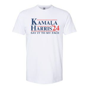 Kamala Harris 2024 Election Say It To My Face Softstyle CVC T-Shirt