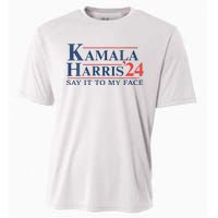 Kamala Harris 2024 Election Say It To My Face Cooling Performance Crew T-Shirt