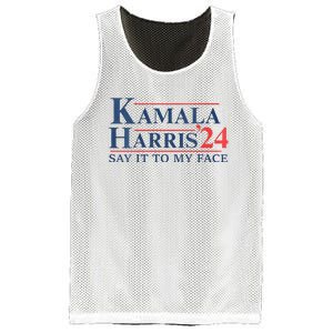 Kamala Harris 2024 Election Say It To My Face Mesh Reversible Basketball Jersey Tank