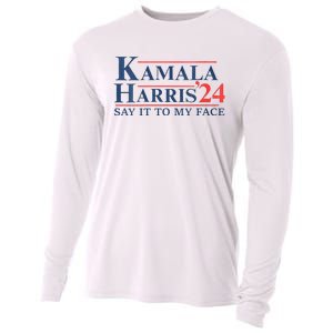 Kamala Harris 2024 Election Say It To My Face Cooling Performance Long Sleeve Crew