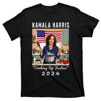 Kamala Harris 2024 Cooking Up Justice Fun Political T-Shirt