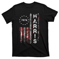 Kamala Harris 2024 For President Campaign Us Flag Vintage T-Shirt