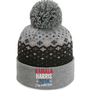 Kamala Harris 2024 Support IM With Her Kamala Harris 2024 Gift The Baniff Cuffed Pom Beanie