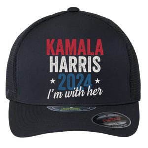 Kamala Harris 2024 Support IM With Her Kamala Harris 2024 Gift Flexfit Unipanel Trucker Cap