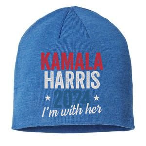 Kamala Harris 2024 Support IM With Her Kamala Harris 2024 Gift Sustainable Beanie