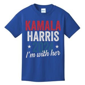 Kamala Harris 2024 Support IM With Her Kamala Harris 2024 Gift Kids T-Shirt