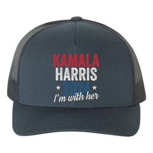 Kamala Harris 2024 Support IM With Her Kamala Harris 2024 Gift Yupoong Adult 5-Panel Trucker Hat