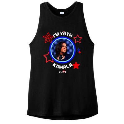 Kamala Harris 2024 Kamala For President Ladies PosiCharge Tri-Blend Wicking Tank