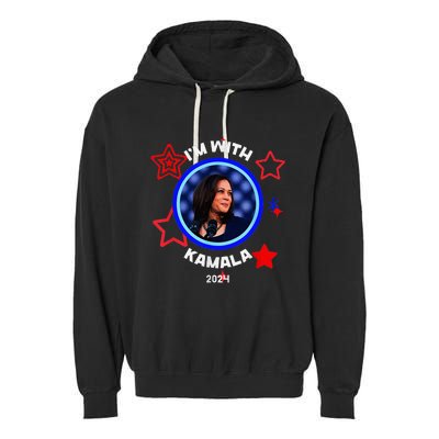 Kamala Harris 2024 Kamala For President Garment-Dyed Fleece Hoodie