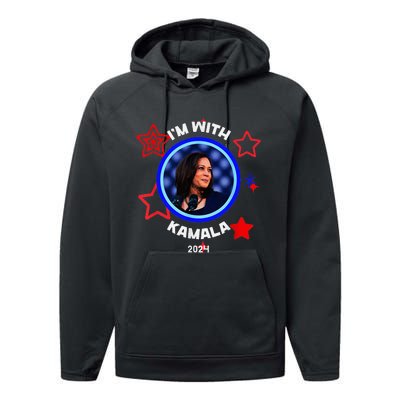 Kamala Harris 2024 Kamala For President Performance Fleece Hoodie