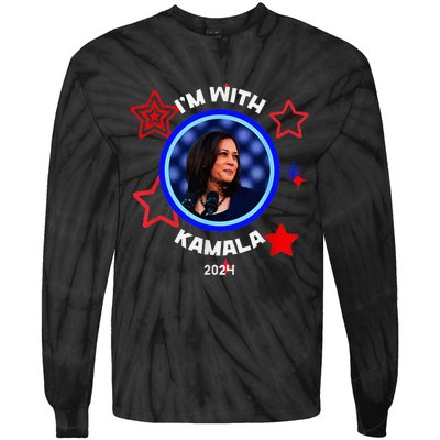 Kamala Harris 2024 Kamala For President Tie-Dye Long Sleeve Shirt