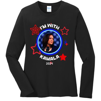 Kamala Harris 2024 Kamala For President Ladies Long Sleeve Shirt