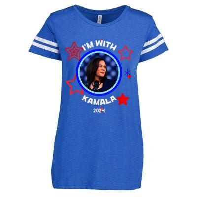 Kamala Harris 2024 Kamala For President Enza Ladies Jersey Football T-Shirt