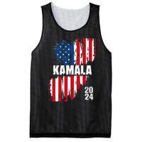 Kamala Harris 2024 For President Campaign Us Flag Vintage Mesh Reversible Basketball Jersey Tank