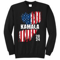 Kamala Harris 2024 For President Campaign Us Flag Vintage Tall Sweatshirt