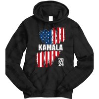 Kamala Harris 2024 For President Campaign Us Flag Vintage Tie Dye Hoodie