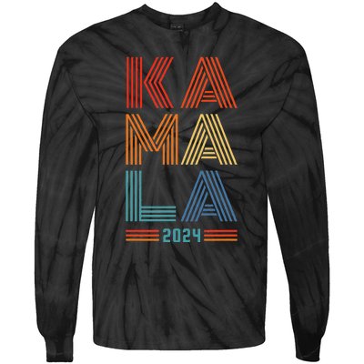 Kamala Harris 2024 Presidential Election Tie-Dye Long Sleeve Shirt