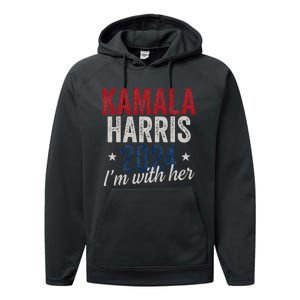 Kamala Harris 2024 Support IM With Her Kamala Harris 2024 Performance Fleece Hoodie