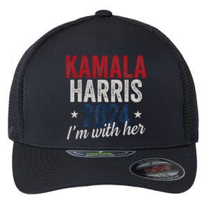 Kamala Harris 2024 Support IM With Her Kamala Harris 2024 Flexfit Unipanel Trucker Cap