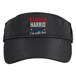 Kamala Harris 2024 Support IM With Her Kamala Harris 2024 Adult Drive Performance Visor