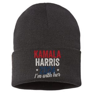 Kamala Harris 2024 Support IM With Her Kamala Harris 2024 Sustainable Knit Beanie