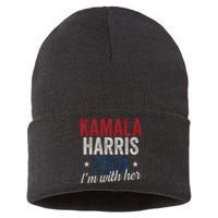 Kamala Harris 2024 Support IM With Her Kamala Harris 2024 Sustainable Knit Beanie