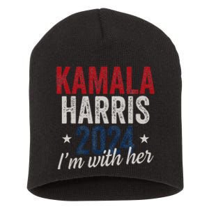 Kamala Harris 2024 Support IM With Her Kamala Harris 2024 Short Acrylic Beanie