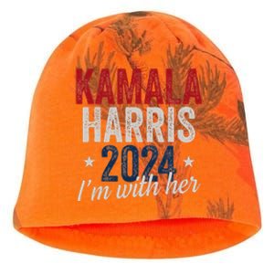 Kamala Harris 2024 Support IM With Her Kamala Harris 2024 Kati - Camo Knit Beanie