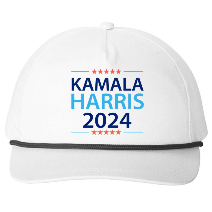 Kamala Harris 2024 Support Graphic Snapback Five-Panel Rope Hat