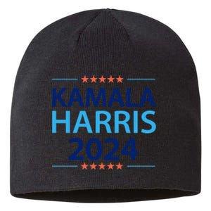 Kamala Harris 2024 Support Graphic Sustainable Beanie