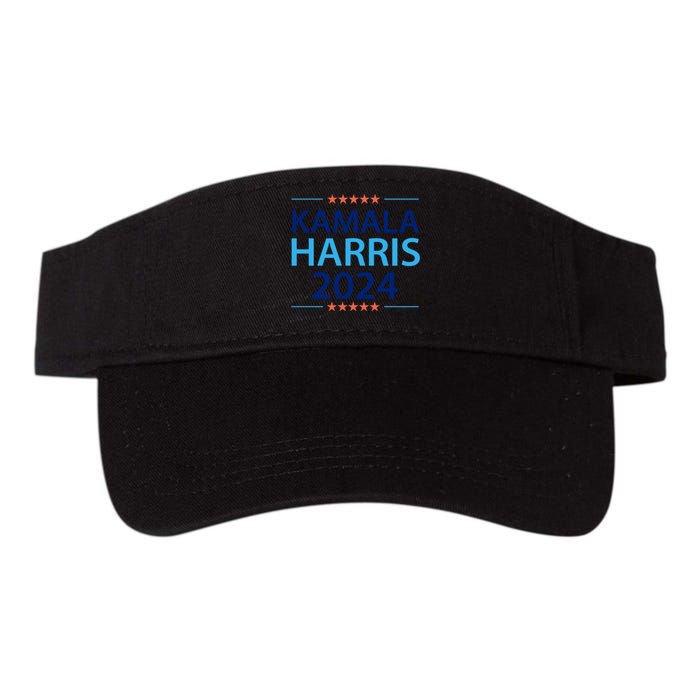 Kamala Harris 2024 Support Graphic Valucap Bio-Washed Visor