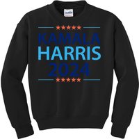 Kamala Harris 2024 Support Graphic Kids Sweatshirt