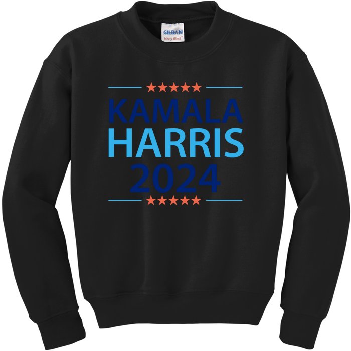 Kamala Harris 2024 Support Graphic Kids Sweatshirt