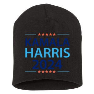 Kamala Harris 2024 Support Graphic Short Acrylic Beanie