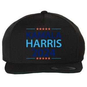 Kamala Harris 2024 Support Graphic Wool Snapback Cap