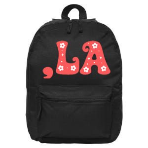 Kamala Harris 2024 President Comma La Funny Retro 16 in Basic Backpack