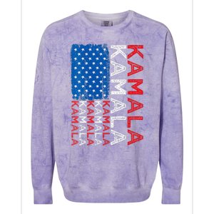 Kamala Harris 2024 Kamala Harris For President Kamala 2024 Colorblast Crewneck Sweatshirt