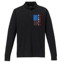 Kamala Harris 2024 Kamala Harris For President Kamala 2024 Performance Long Sleeve Polo