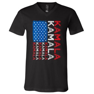 Kamala Harris 2024 Kamala Harris For President Kamala 2024 V-Neck T-Shirt