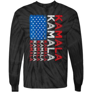 Kamala Harris 2024 Kamala Harris For President Kamala 2024 Tie-Dye Long Sleeve Shirt