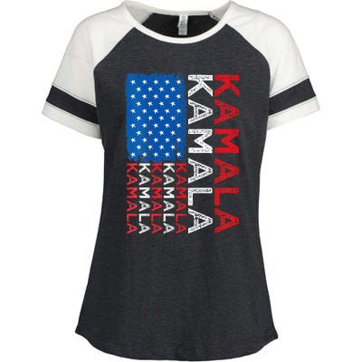 Kamala Harris 2024 Kamala Harris For President Kamala 2024 Enza Ladies Jersey Colorblock Tee