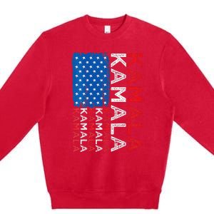 Kamala Harris 2024 Kamala Harris For President Kamala 2024 Premium Crewneck Sweatshirt