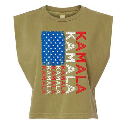 Kamala Harris 2024 Kamala Harris For President Kamala 2024 Garment-Dyed Women's Muscle Tee