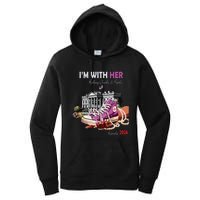 Kamala Harris 2024 IM With Her Rocking Chucks & Pearls Women's Pullover Hoodie