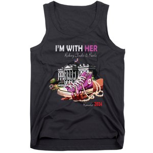 Kamala Harris 2024 IM With Her Rocking Chucks & Pearls Tank Top