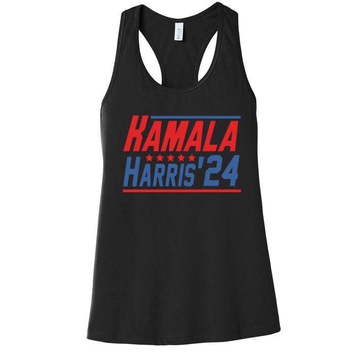 Kamala Harris 2024 Support Graphic Women's Racerback Tank